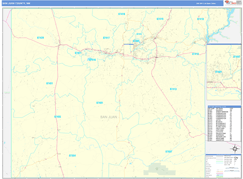 San Juan County, NM Digital Map Basic Style